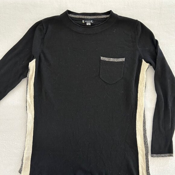 Smartwool Sweater Base Layer Women Black Gray Shadow Pine Pocket Nylon Wool M - Picture 4 of 8